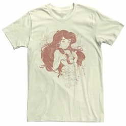 Men's Disney The Little Mermaid Anime Ombre Portrait Tee