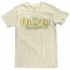 Men's Disney's Oliver & Company Yellow Movie Logo Tee