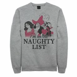 Men's Disney Villains I'm On The Naughty List Group Shot Sweatshirt