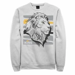 Men's Disney The Lion King Live Action Mufasa Sketched Portrait Sweatshirt