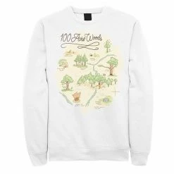 Men's Disney Winnie The Pooh 100 Acre Woods Map Sweatshirt