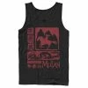 Men's Disney Mulan Red Block Art Tank Top -Disney Sales Store unnamed file 4142