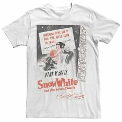 Men's Disney Snow White And The Seven Dwarfs Vintage Poster Tee