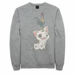 Men's Disney's Moana Heihei And Pua Portrait Fleece