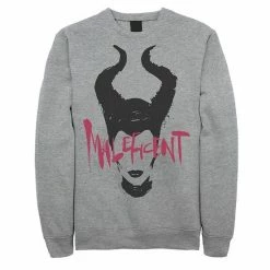 Men's Disney's Live Action Maleficent Paint Drop Portrait Fleece