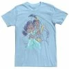 Men's Disney Aladdin & Jasmine Watercolor Portrait Tee -Disney Sales Store unnamed file 4189