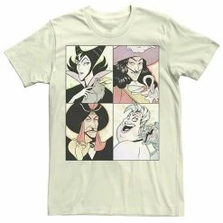 Men's Disney Villains Anime Watercolor Panels Tee