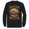 Disney's The Lion King Men's "Hakuna Matata" Long Sleeve Graphic Tee -Disney Sales Store unnamed file 4211