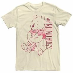 Men's Disney Winnie The Pooh Piglet Pooh Friend Hugs Tee