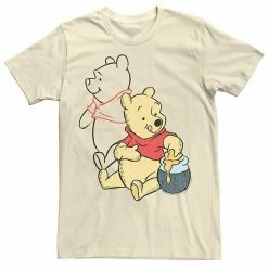 Men's Disney Winnie The Pooh Line Art Portrait Tee