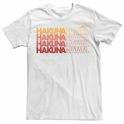 Men's Disney The Lion King Hakuna Matata Word Stack Tee