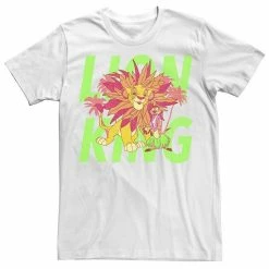 Men's Disney The Lion King Simba And Timon Neon Tee