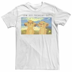 Men's Disney The Lion King Low Key Freaking Out Tee