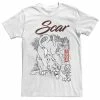 Men's Disney The Lion King Scar Portrait Outline Tee