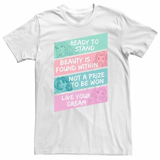 Disney Princess Men's Inspirational Panels Graphic Tee Disney Princess Men's Inspirational Panels Graphic Tee -Disney Sales Store unnamed file 4368