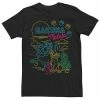 Men's Disney The Lion King Neon Outline Group Shot Tee