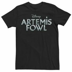 Men's Disney's Artemis Fowl Metallic Logo Tee