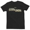 Men's Disney's Rescuers Down Under Yellow Text Movie Logo Tee