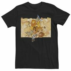 Men's Disney The Lion King Tropical Retro Group Shot Tee
