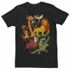Men's Disney The Lion King Friends Animated Portrait Tee Black -Disney Sales Store unnamed file 4530