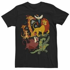 Men's Disney The Lion King Friends Animated Portrait Tee Black -Disney Sales Store unnamed file 4531