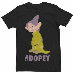 Men's Disney Snow White Dopey Hashtag Portrait Tee