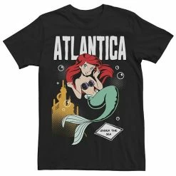 Men's Disney The Little Mermaid Alantica Anime Ariel Tee