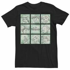 Men's Disney The Little Mermaid Water Color Panels Tee