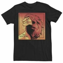 Men's Disney The Lion King Simba Painted Portrait Logo Tee