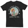 Men's Disney The Little Mermaid Ariel Vintage Circle Portrait Logo Tee -Disney Sales Store unnamed file 4566