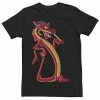 Men's Disney Mulan Mushu Neon Accent Portrait Tee -Disney Sales Store unnamed file 4598