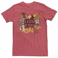 Men's Disney The Lion King Distressed Main Cast Logo Tee