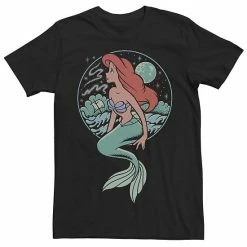 Men's Disney The Little Mermaid Ariel Space Gazing Tee