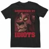 Men's Disney The Lion King Scar Surrounded By Idiots Red Hue Tee