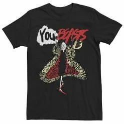Men's Disney Villains Cruella You Beasts Word Fill Tee