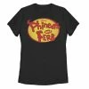 Juniors' Disney Phineas And Ferb Oval Logo Graphic Tee -Disney Sales Store unnamed file 4724