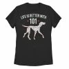 Juniors' Disney 101 Dalmatians Life Is Better With Dogs Graphic Tee -Disney Sales Store unnamed file 4728