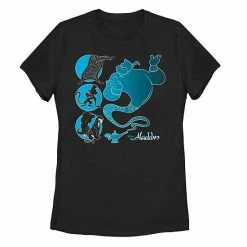 Juniors' Disney's Aladdin Genie & Friends Graphic Tee