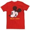Men's Disney Mickey Mouse "Best Papa" Mickey Head Tee -Disney Sales Store unnamed file 4754
