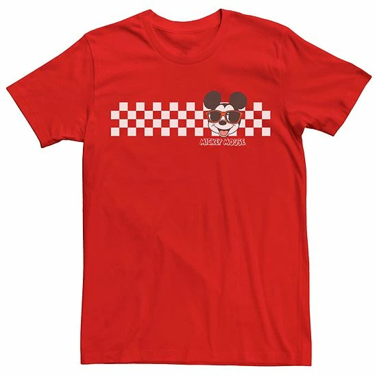 Disney Men's Mickey Classic Mickey Checkers Patterns Tee Disney Men's Mickey Classic Mickey Checkers Patterns Tee -Disney Sales Store unnamed file 4761