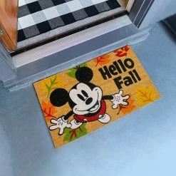 Disney's Mickey Mouse Hello Fall 2-pack Coir Doormat Set - 20'' X 34'' (each) -Disney Sales Store unnamed file 478