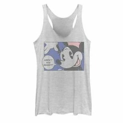 Disney's Mickey & Friends Minnie Mouse Aren't You Sweet Comic Juniors' Racerback Graphic Tank Top