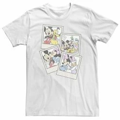 Big & Tall Disney Mickey & Friends Group Shot Polaroids Tee