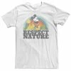 Big & Tall Disney Mickey & Friends Mickey Mouse "Respect Nature" Rainbow Tee -Disney Sales Store unnamed file 4809