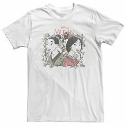 Big & Tall Disney Mulan Reflection Floral Portrait Tee