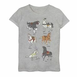 Girls 7-16 Disney Princesses Horses Graphic Tee Mint -Disney Sales Store unnamed file 482