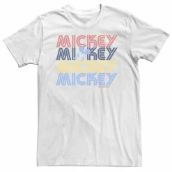 Big & Tall Disney Mickey Mouse Mickey Word Stack Tee