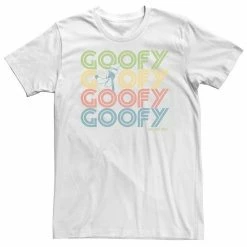 Big & Tall Disney Goofy Head Portrait Name Stack Tee