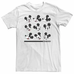 Big & Tall Disney Mickey Mouse Different Face Of Mickey Tee