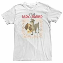 Big & Tall Disney Lady & The Tramp Vintage Cover Tee